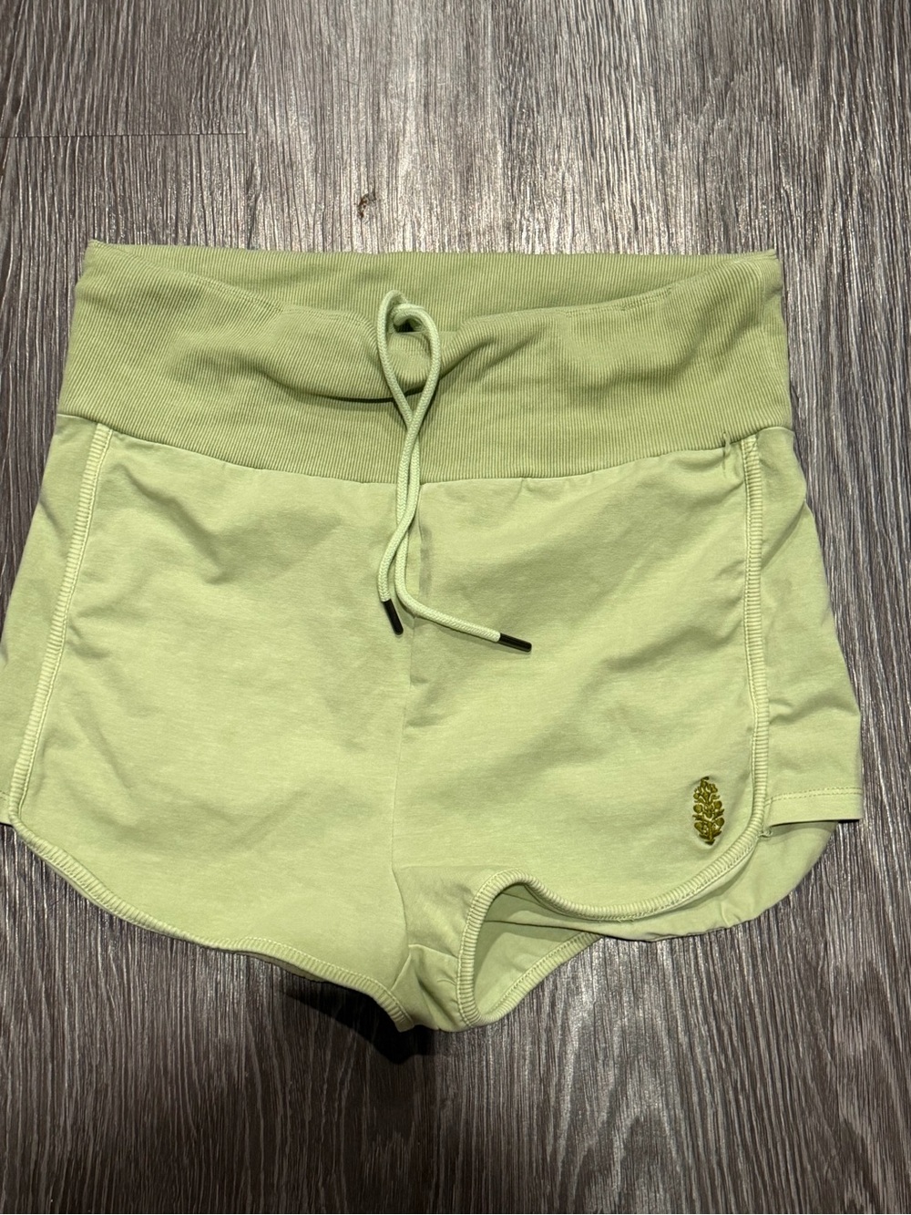 Women's Light Green Drawstring Lounge Shorts